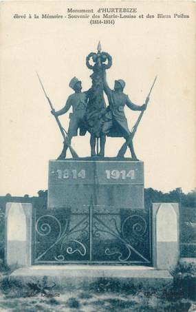 / CPA FRANCE 02 "Monument d'Hurtebize" / MONUMENT AUX MORTS