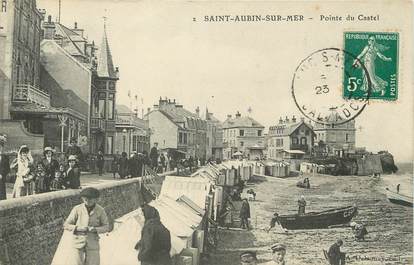 / CPA FRANCE 14 "Saint Aubin sur Mer , pointe du Castel"