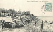 14 Calvado / CPA FRANCE 14 "Saint Aubin sur Mer , la plage côté ouest"