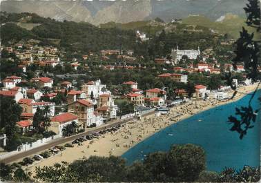 / CPSM FRANCE 06 "Menton Carnolès, la plage et la promenade"