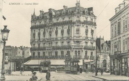 CPA FRANCE 87 " Limoges, hôtel " / TRAMWAY