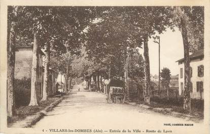 CPA FRANCE 01 " Villars les Dombes, route de Lyon "