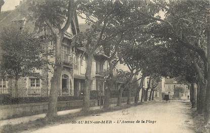 / CPA FRANCE 14 "Saint Aubin sur Mer, l'avenue de la plage"