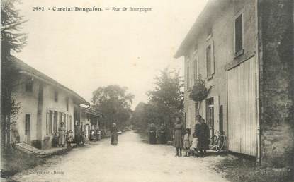 CPA FRANCE 01 " Curciat Dongalon, rue de Bourgogne "