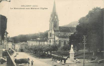 CPA FRANCE 01 " Coligny, monument aux morts "