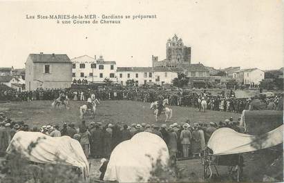 CPA FRANCE 13 " Saintes Maries de la Mer, course de chevaux "