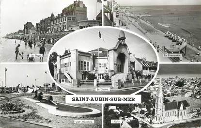 / CPSM FRANCE 14 "Saint Aubin sur Mer"
