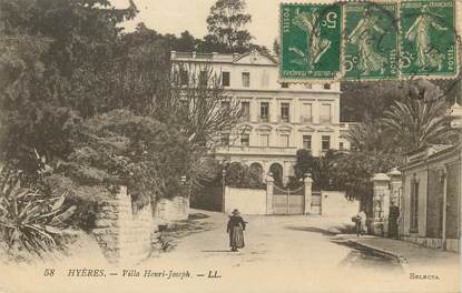 / CPA FRANCE 83 "Hyères, Villa Henri Joseph"