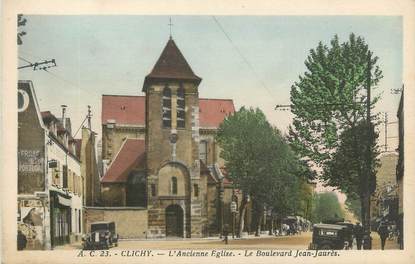 CPA FRANCE 92 " Clichy, église "