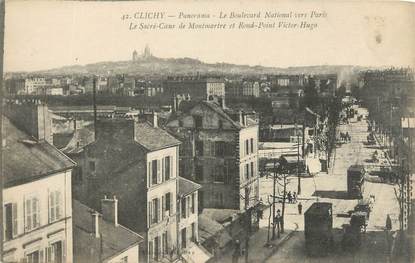 CPA FRANCE 92 " Clichy, le Sacré Coeur de Montmartre " / TRAMWAY