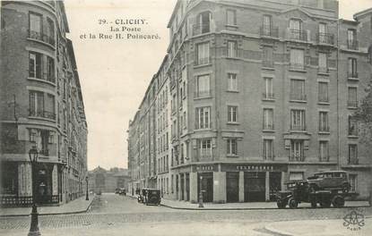 CPA FRANCE 92 " Clichy, la poste "