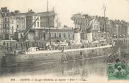 76 Seine Maritime CPA FRANCE 76 " Dieppe, la gare maritime "