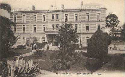 / CPA FRANCE 83 "Hyères, hôtel Beauséjour"