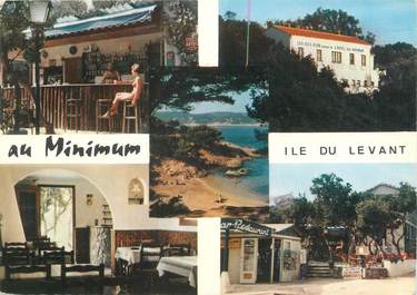 / CPSM FRANCE 83 "Ile du Levant, hôtel bar restaurant au minimum"