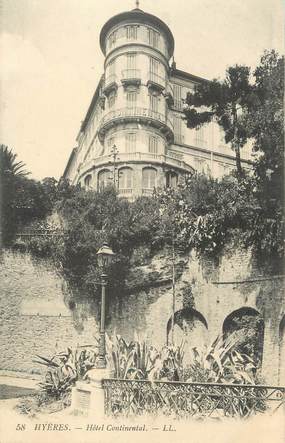 / CPA FRANCE 83 "Hyères, hôtel Continental"