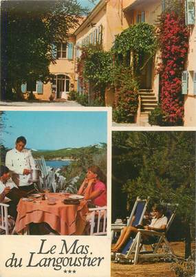 / CPSM FRANCE 83 "Ile de Porquerolles, hôtel restaurant Le Mas du Langoustier"