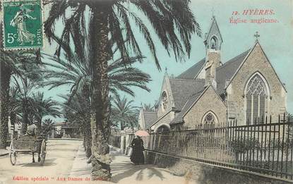 / CPA FRANCE 83 "Hyères, église Anglicane"