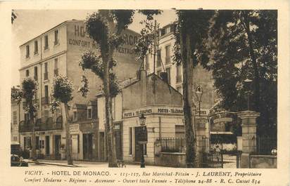 / CPA FRANCE 03 "Vichy, hôtel de Monaco"