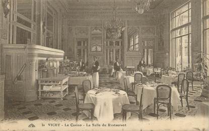 / CPA FRANCE 03 "Vichy, le casino, la salle du restaurant"