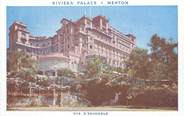 06 Alpe Maritime / CPA FRANCE 06 "Menton, Hôtel Riviera Palace"