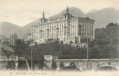 / CPA FRANCE 06 "Menton, le Winter Palace"