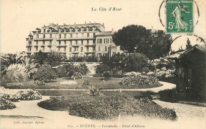 / CPA FRANCE 83 "Hyères, Costebelle, hôtel d'Albion"