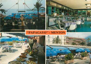 / CPSM FRANCE 06 "Menton, restaurant Papagayo"