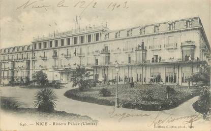 / CPA FRANCE 06 "Nice, l'hôtel Riviera Palace"