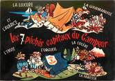 Theme CPSM CAMPING "Les 7 Péchés capitaux du campeur"