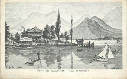 CPA FRANCE 74 "Lac d'Annecy, Port de Talloires"