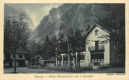 CPA FRANCE 74 "Servoz, Hotel restaurant les Cascades"