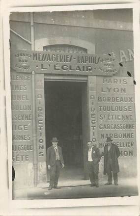 CARTE PHOTO  FRANCE 06 "Nice, Messageries rapides, L'Eclair"