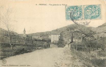 CPA FRANCE 26 "Propiac, vue générale du village"