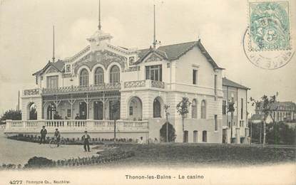 CPA FRANCE 74 "Thonon les Bains, le casino"
