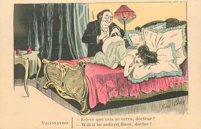 CPA ILLUSTRATEUR SAGER "Vaccination"
