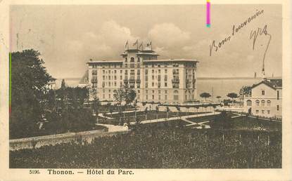 CPA FRANCE 74 "Thonon les Bains, Hotel du Parc"