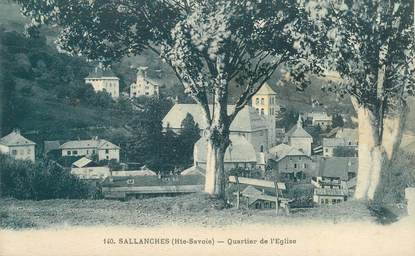 CPA FRANCE 74 "Sallanches, Quartier de l'Eglise"