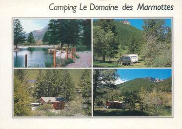 CPSM FRANCE 04 "Larche, camping le domaine des Marmottes"