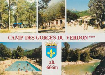 CPSM FRANCE 04 "Castellane, Camping des Gorges du Verdon, Clos d'Aremus"