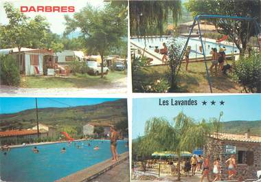 CPSM FRANCE 07 "Darbres, camping Les Lavandes"