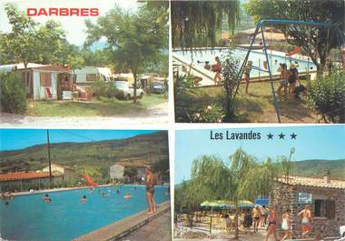 CPSM FRANCE 07 "Darbres, camping Les Lavandes"
