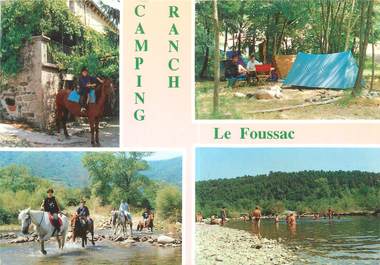 CPSM FRANCE 07 "Les Vans, camping Ranch Le Foussac"