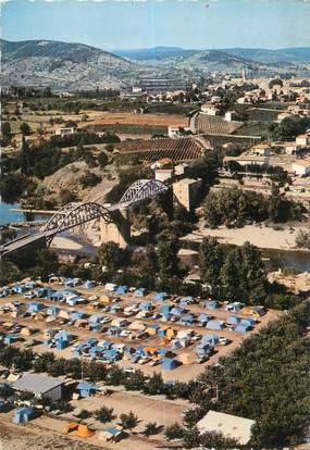 CPSM FRANCE 07 "Vallon, et le camping municipal"