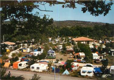 CPSM FRANCE 07 "Vogues, camping du domaine du Cros d'Auzon "