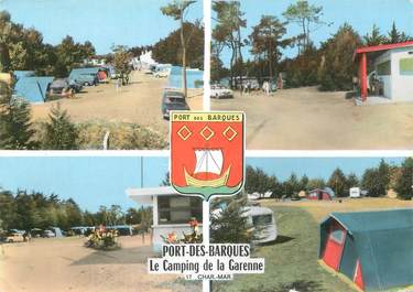 CPSM FRANCE 17 "Port des Barques, camping de la Garenne"