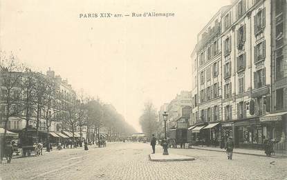 CPA FRANCE 75019 "Paris, Rue d'Allemagne"