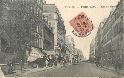 CPA FRANCE 75019 "Paris, Rue de Flandre"
