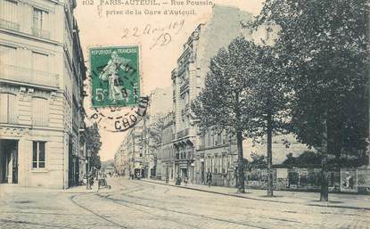 CPA FRANCE 75016 "Paris, Rue Poussin prise de la Gare d'Auteuil"