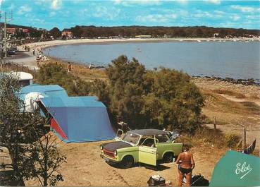 CPSM FRANCE 17 "Fouras, la plage Nord, et camping Le Cadoret" / AUTOMOBILE