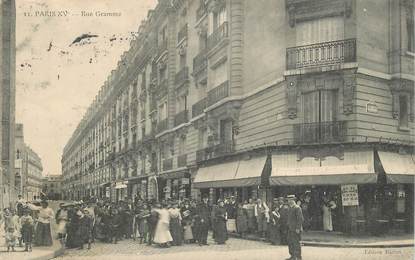 CPA FRANCE 75015 "Paris, rue Gramme"